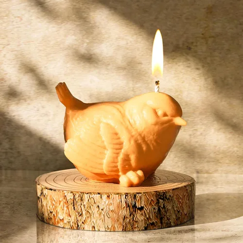 Juego de moldes de resina y silicona para velas de animales y pájaros, molde de animales 3D para decoración del hogar y fabricación de velas