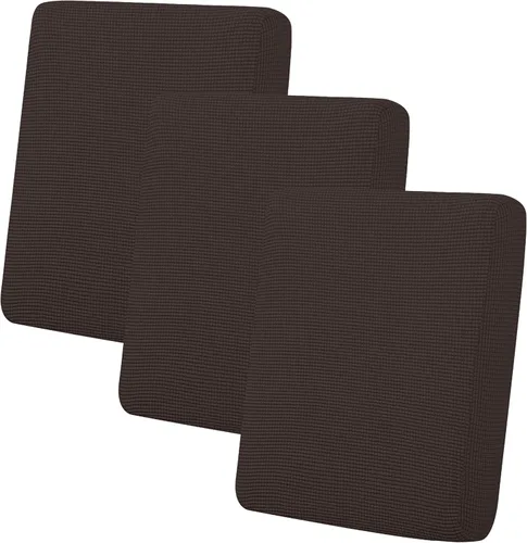 Vista 13 de Easy-Going - 4 Fundas de cojín elásticas para sofá seccional, izquierda/derecha, en forma de L, funda de asiento antideslizante, suave