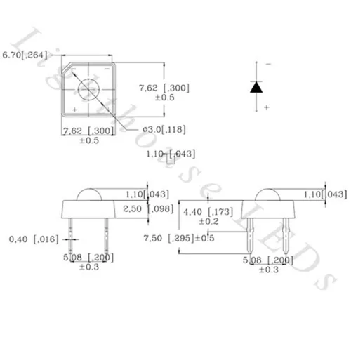 Vista 2 de 3.937 x 0.118 in Piranha UV/Purple LED – Superfluo ultra brillante