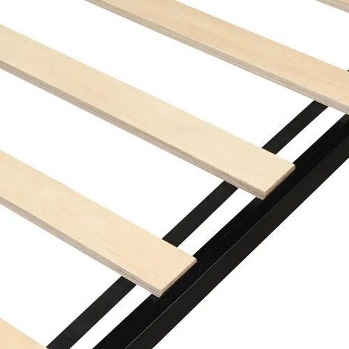 Vista 8 de Anwick Base de cama de tamaño individual con cabecera de madera/plataforma de metal alto/cama de plataforma individual para niños, con espacio
