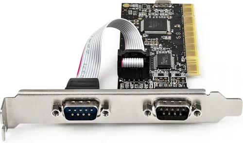 Vista 3 de StarTech.com Tarjeta combinada PCI serie paralela con puertos RS232 serie dual (DB9) y 1 puerto LPT paralelo (DB25) - Tarjeta adaptadora combinada