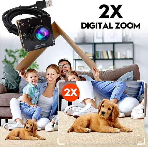 Vista 4 de ELP Cámara USB HDMI 4K - Gran angular, zoom digital 2X, H.265, 8MP, UVC USB2.0 para portátil y monitor