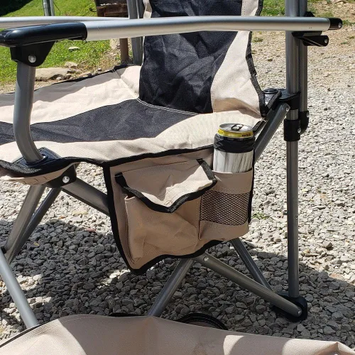 Vista 7 de Raptor Series OFFGRID - Silla portátil plegable para acampar con bolsa de transporte, resistente, de gran