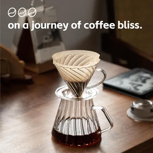 Vista 7 de Vandroop Gotero de café, cafetera reutilizable con asa, café de preparación lenta para café, viajes, hogar y oficina, taza de café para verter sobre