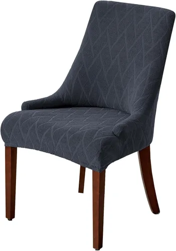 Vista 21 de MIFXIN Funda de terciopelo para silla lateral, elástica, lavable, inclinada, protector de asiento para comedor, banquete, decoración de fiesta