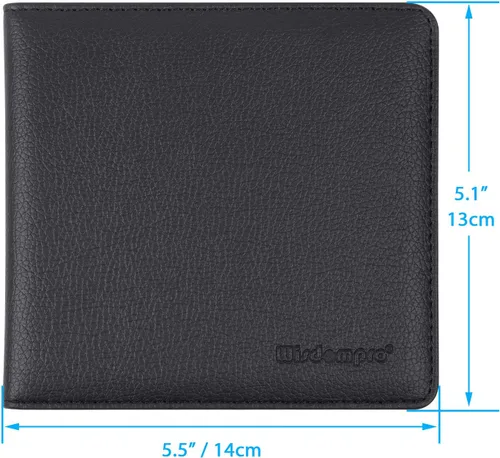 Vista 5 de Wisdompro - Carpeta de cuero sintético prémium para documentos del auto, organizador para la guantera, guarda tu identificación, licencia de manejo