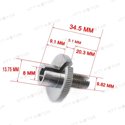 Vista 6 de XKMT-AJUSTADOR DE CABLE DE EMBRAGUE CROMADO 10MM Compatible con Kawasaki Suzuki [B077QF3VGN]