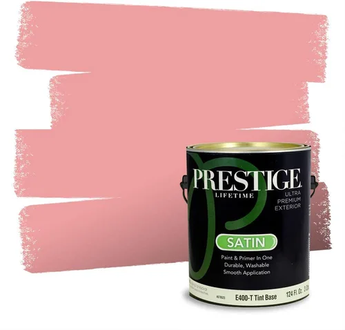 Vista 338 de Prestige Paints Pintura exterior e imprimación en uno, 1 galón, plano, coincidencia comparable de Valspar* Amber Rose*