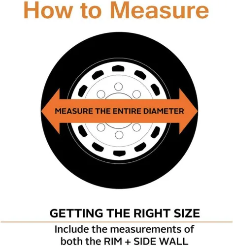 Vista 2 de CAREMO Fundas de repuesto para neumáticos de remolque, ajuste universal para Jeep, RV, SUV, camión y muchos vehículos, diámetro de rueda de 30 a 33