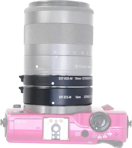 Vista 6 de FOTGA Macro AF - Tubo de extensión de enfoque automático de 0.394 in y 0.630 in DG para Canon EOS EF-M Mount M M2 M3 M5 M6 II M10 M50 M100 M200