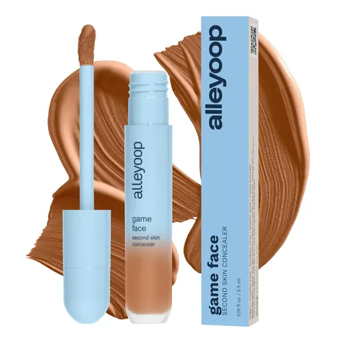 Vista 12 de Alleyoop Game Face Makeup Concealer - Corrector Ligero y Modulable para Debajo de los Ojos para Ojeras, Fórmula Crema Hidratante para Mujeres