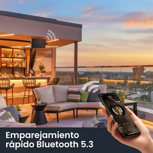 Vista 2 de STUDIOFINIX Altavoces Bluetooth para exteriores de 6.5 pulgadas, 400 W, impermeables, con cable, sistema de altavoces impermeables para montaje