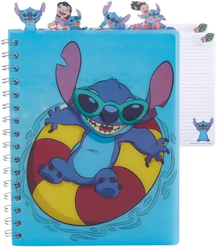 Vista 12 de Disney Encanto - Cuaderno con pestañas encuadernadas, encuadernado en espiral, 96 páginas a rayas, 8 x 7 pulgadas, morado