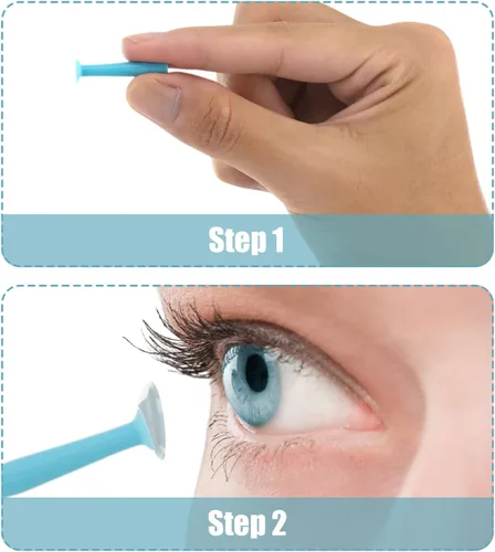 Vista 5 de 30 piezas de herramienta de eliminación de lentes de contacto, herramienta de contacto ocular removedor e insertador para contactos suaves, lentes