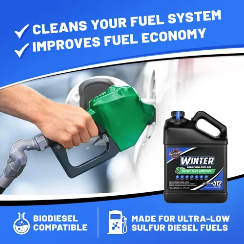 Vista 7 de Opti-Lube Winter Formula Aditivo Anticongelante para Combustible Diésel: 1 Galón con Accesorios (Galón con Botellas de Cuello Largo y Bomba)