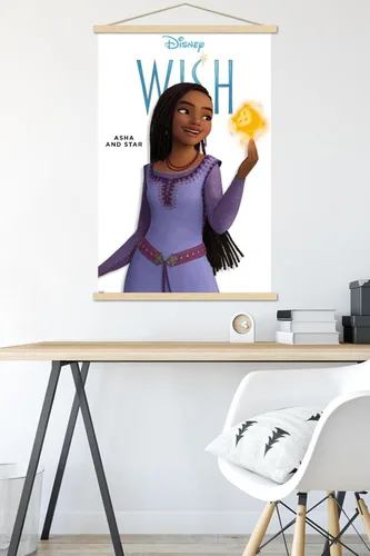 Vista 5 de Trends International Disney Wish Asha Feature Series - Póster de pared con marco magnético