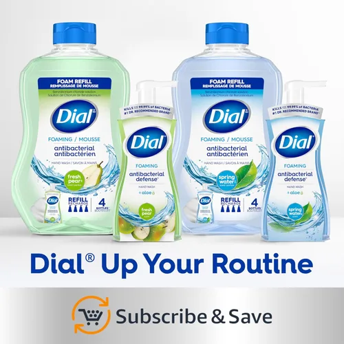 Vista 11 de Dial Recambio de jabón de manos antibacteriano espumoso, pera fresca, 52 onzas líquidas
