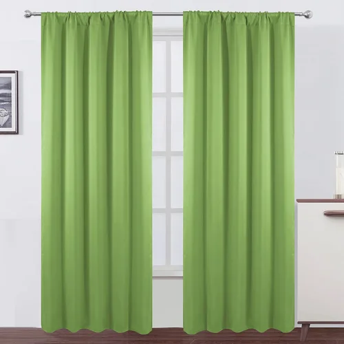 Vista 33 de LEMOMO Cortinas opacas grises, 52 x 84 pulgadas, juego de 2 paneles de cortinas opacas con aislamiento térmico para oscurecer la habitación