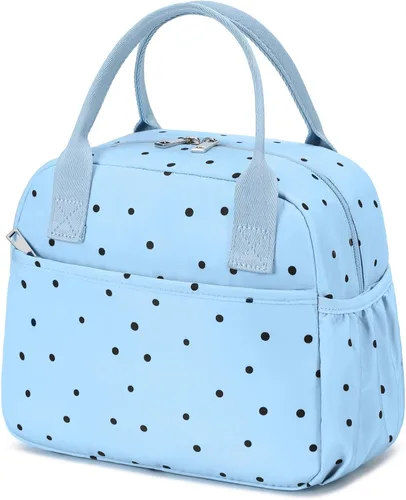 Vista 22 de CAMTOP Lonchera para mujer, bolsa de almuerzo aislada, lonchera con hielera térmica, a prueba de fugas, con diseño acolchado, bolsa de almuerzo