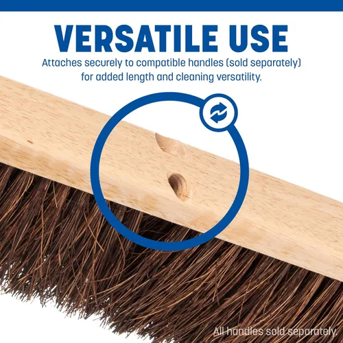 Vista 5 de SPARTA Flo-Pac Palmyra escoba de piso, escoba pesada para limpieza, 18 pulgadas, marrón