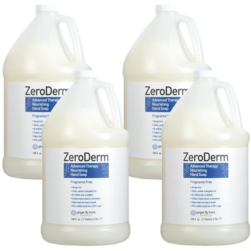 Vista 7 de Ginger Lily Farms Botanicals ZeroDerm Advanced Therapy - Repuesto de jabón líquido nutritivo para manos, 100% vegano, sin crueldad, sin fragancia