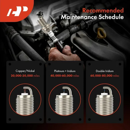 Vista 6 de A-Premium Iridium Platinum Bujías compatibles con Ford Escape 2017-2019, Fusion 2014-2020, 1.5L, paquete de 4