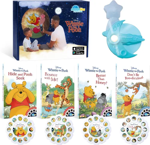 Vista 17 de Moonlite Mini proyector con 4 historias digitales de princesa de Disney Edición - Una nueva forma de leer historias juntos - 4 historias digitales