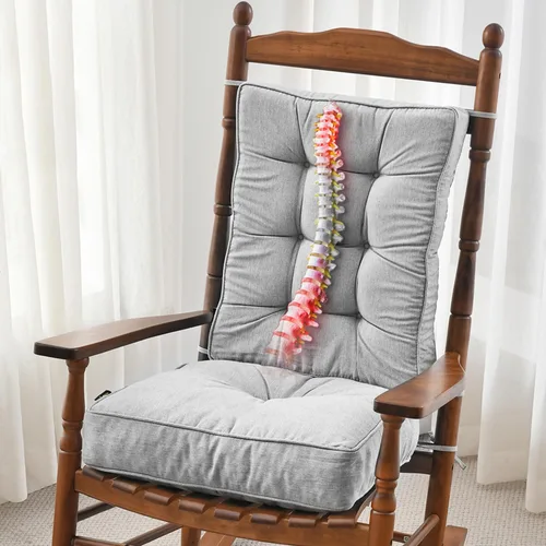 Vista 17 de SUNROX Cojín de Espuma Viscoelástica Antideslizante para Mecedora, FadeShield Resistente al Agua Almohadillas Acolchadas Gruesas y Duraderas, Juego