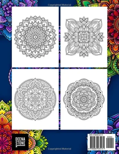 Vista 2 de 100 Mandalas A Mandala Coloring Book for Adults with Beautiful Mandala Designs for Stress Relief, Relaxation, and Creativity