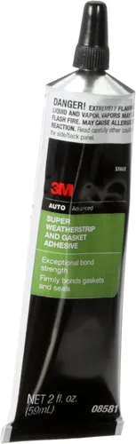 Vista 2 de 3M, 08581, tubo de adhesivo negro tipo burlete, superresistente, 2 onzas.