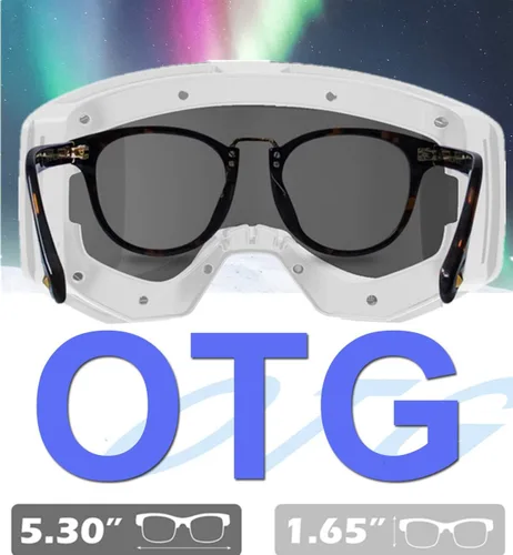 Vista 7 de EXP VISION Gafas de esquí/snowboard para hombres y mujeres, gafas de nieve OTG antiniebla con protección UV