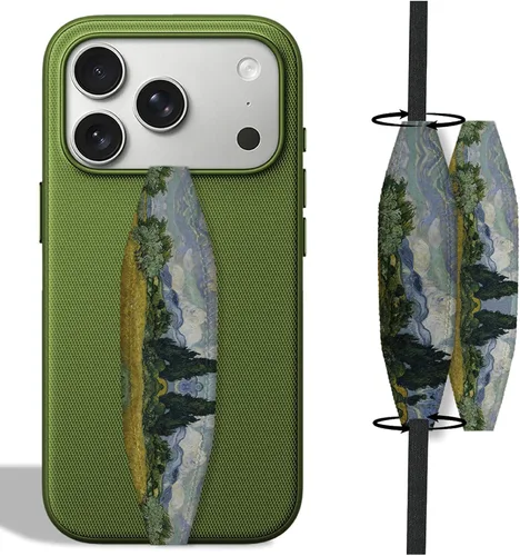 Vista 18 de Switchbands Correa de agarre para teléfono, correa de mano elástica suave anticaída, apta para artritis, ajuste universal delgado para iPhone