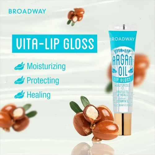 Vista 3 de Ruby Kisses Broadway Vita-Lip Brillo de labios transparente (paquete de 10), fórmula hidratante y calmante con vitamina, bálsamo labial de alto