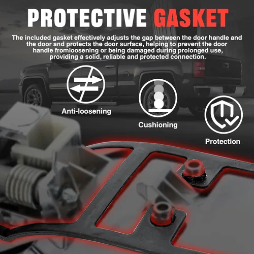 Vista 4 de Manijas de puerta de WEILEITE, cromadas, compatibles con 07-13 Chevy Silverado GMC Sierra 1500 Cadillac Escalade Yukon XL Denali Chevrolet 2500 3500