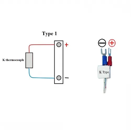Vista 5 de Termopar tipo K impermeable - Sonda de sensor de temperatura a tierra Jaybva para controlador de temperatura PID de dos alambres de acero inoxidable