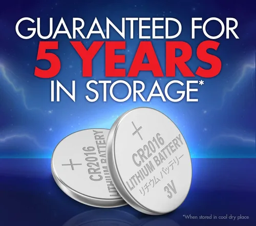 Vista 3 de Powermax ACDelco - 6 pilas CR2016, batería de litio de 3 V con botón para reloj y electrónica pequeña, 5 años de vida útil