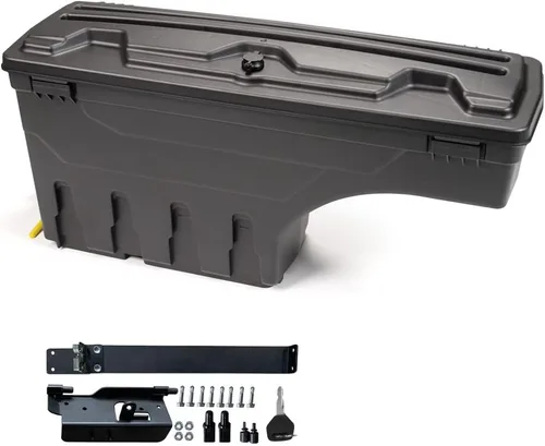 Vista 25 de PIT66 Caja de almacenamiento para cama de camión lado derecho compatible con Ford F150 1997-2014