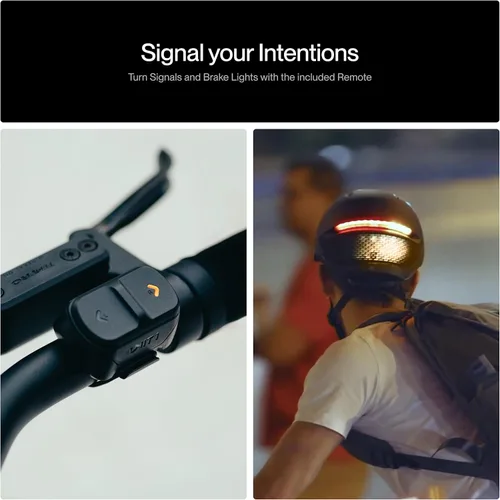 Vista 3 de UNIT 1 FARO - Casco inteligente para bicicleta MIPS Luces LED delanteras y traseras Alerta de choque Señales de giro y luces de freno Control