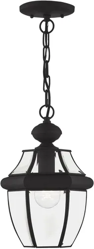 Vista 8 de Livex Lighting 2152-01 Monterey - Farol colgante para exteriores, 1 luz, latón antiguo