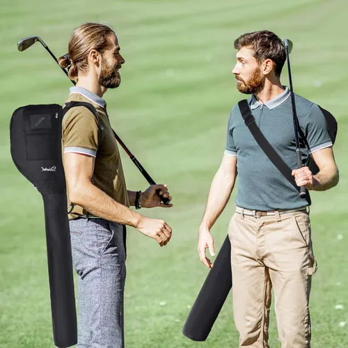 Vista 2 de Number-one Bolsa de golf para palos de golf, bolsa de transporte plegable con correa ajustable para 3-7 clubes, bolsa de golf ligera ideal