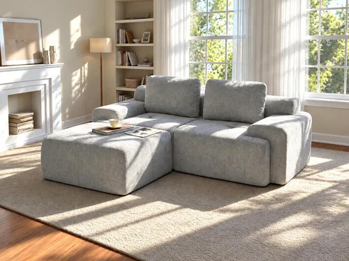 Vista 21 de Sofá de nube de gran tamaño en forma de U de 122 pulgadas, cómodos sofás modulares sin hueso para sala de estar, sofá modular con respaldo alto
