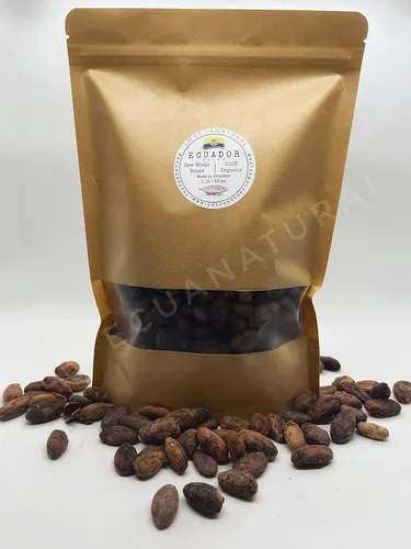 Vista 4 de Granos de cacao crudos ecuatorianos orgánicos hechos en Balzar Ecuador (2 onzas)