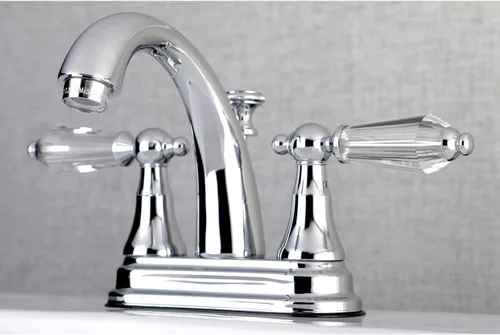 Vista 4 de Kingston Brass KS7615WLL Wilshire - Grifo de baño central de 4 pulgadas, 4-3/4 pulgadas en alcance de boquilla, bronce aceitado