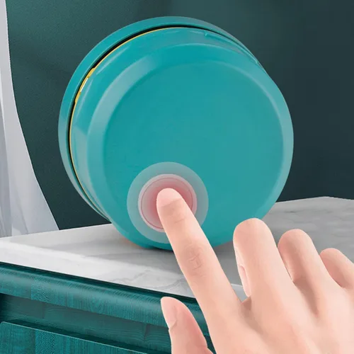 Vista 2 de Table Vacuum, 2-Modes Cordless USB Duster, Small for Detailing Use, Material, Carpet Home Computer Office Desk Electronics Drawer, Cordless Portable