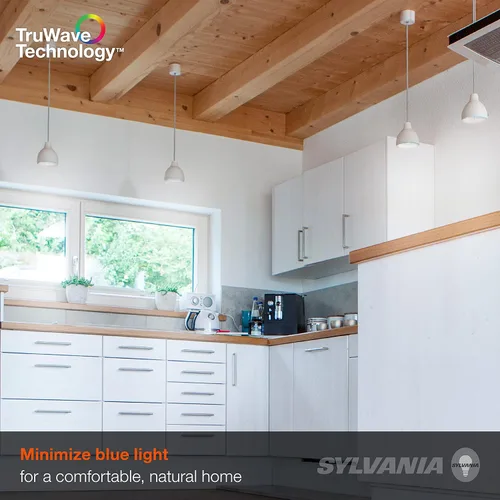 Vista 7 de Sylvania - Bombilla LED TruWave Serie Natural PAR30, equivalente a 75 W, eficiente 9 W, base media, regulable 5000 K, luz diurna, 1 paquete