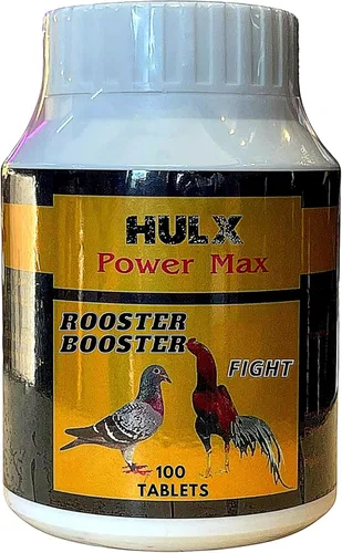 HULX Power MAX 100 tabletas, fórmula fortalecedora y energética a largo plazo, vitaminas para reforzar la salud, suplemento de pollo buena salud,