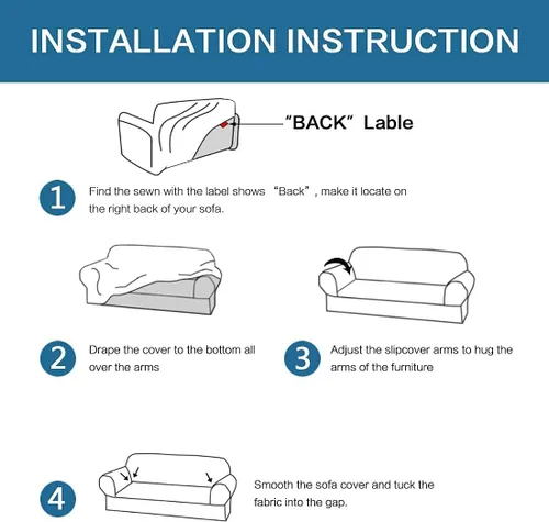 Vista 8 de H.VERSAILTEX Fundas elásticas para sofá de 3 cojines, paquete de fundas de sofá biplaza para sillón de 2 cojines, fundas para sillón de 1 plaza