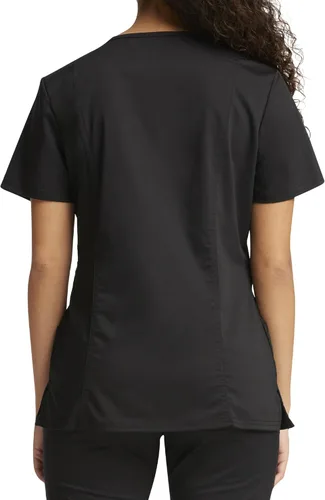 Vista 2 de Workwear Revolution WW610 - Ropa quirúrgica con estilo cruzado falso para mujer, elástica, suave y de fácil cuidado