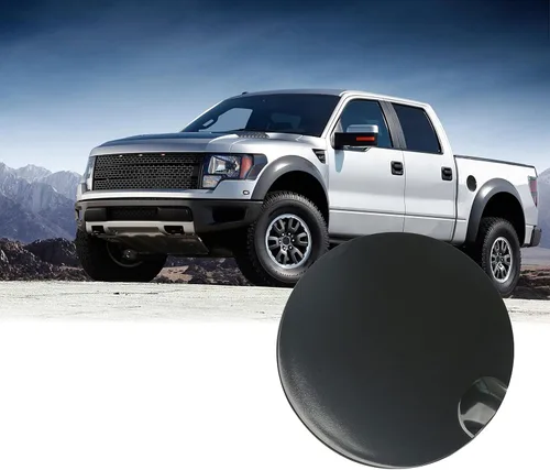 Vista 2 de Tapa de puerta de tanque de combustible Compatible con Ford F150 2009-2014 Para Lincoln Mark LT 2010-2014 Puerta de llenado de combustible