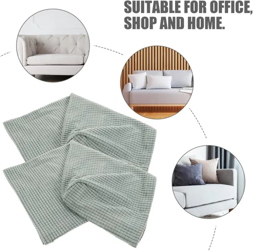 Vista 5 de BESPORTBLE Protectores de brazo de silla, funda elástica para reposabrazos de sofá, funda protectora elástica para el hogar, oficina, sillón